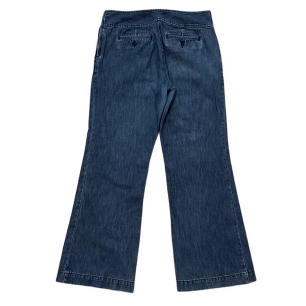 Talbots Signature Denim Linen‎ Blend Wide Leg Trouser Pants 10/30 EXC - Picture 2 of 2